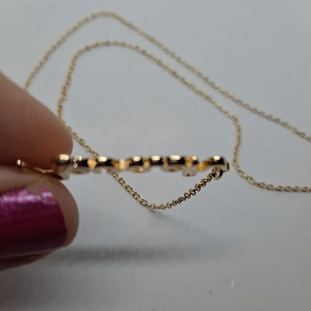 Nevaeh Name Necklace Personalized chain Gold Tone - Picture 5 of 7